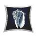 Stupell Industries Distressed Navy and White Conch Shell Coastal Blue 18 x 7 x 18 Decorative Pillows