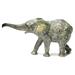 Northern Rose Elephant Calf - African Elephant Calf - miniature ceramic figurine