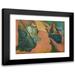 Emile Bernard 14x11 Black Modern Framed Museum Art Print Titled - Young Breastfeeding Woman (Flight to Egypt) (1895)