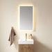 Vinnova Essentia 18 Rectangle LED Lighted Frameless Bathroom Vanity Wall Mirror
