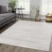 Hauteloom Tigris Modern Traditional Abstract Farmhouse Neutral Grey / Beige Area Rug 6 7 x 9 - Grey Ivory Dark Grey / Tigris