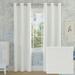 Sun Zero Tulare 100% Blackout Heathered Texture Thermal Grommet Curtain Panel 40 x96 White