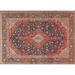 Ahgly Company Indoor Rectangle Traditional Brown Red Medallion Area Rugs 2 x 4