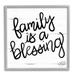 Stupell Industries Family Is Blessing Rustic Minimal Calligraphy Sign 12 x 12 Design by Stephanie Dicks