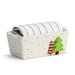 DEMDACO Mini Loaf Pan w/ Towel Set - Holiday Trees Stoneware in Gray | 2.5 H x 7 W x 2.5 D in | Wayfair 2020220036