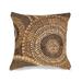 "Liora Manne Marina Circles Indoor/Outdoor Pillow Brown 18"" x 18"" - Trans Ocean 7MR8S803519"