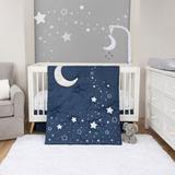Sammy & Lou Shooting Stars 4 Piece Crib Bedding Set Polyester in Blue | Wayfair 55604