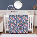 Trend Lab Madison 3 Piece Crib Bedding Set Cotton in Blue/Indigo/Pink | Wayfair 103954