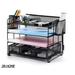 SR-HOME 4-Tier Mesh Desk Organizer Mesh in Black/Blue | 10.23 H x 12.8 W x 9.25 D in | Wayfair SR-HOMEb3d6d95