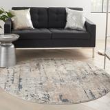 Gray/White 48 x 0.32 in Area Rug - Mercury Row® Addie Abstract Machine Made Power Loom Polyester/Polypropylene Area Rug in Beige/Gray Polyester/Polypropylene | Wayfair