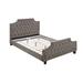 Red Barrel Studio® Nivipin Tufted Low Profile Platform Bed Upholstered/Polyester in Brown | 50 H x 54 W x 75 D in | Wayfair