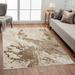 Brown 88.5 x 61 x 0.5 in Area Rug - Orren Ellis Tyrece Abstract Area Rug in Beige, Polypropylene | 88.5 H x 61 W x 0.5 D in | Wayfair