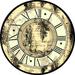 One Allium Way® Small Aged Elegance Clock (P) Canvas | 12 H x 12 W x 1.25 D in | Wayfair 16A2DEA447944930996475239A1B291B