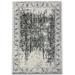 Black/Gray 90 x 64 x 1 in Area Rug - Charlton Home® Blydenburgh Oriental Persian Transitional Gray Silver Faded Antique | Wayfair