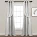 Ebern Designs Cottage Donivan Window Curtain Panel Including Tieback Blue Single 38X84 Polyester in Gray | 84 H x 38 W in | Wayfair