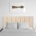 Ebern Designs Telscombe Panel Headboard Upholstered/Polyester in Black/Brown | 50 H x 56 W x 4 D in | Wayfair 951DB63137514FDAABF5F15647D4DFD0