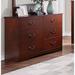 Red Barrel Studio® Wolbrom 6 Drawer 54" W Double Dresser Wood in Brown | 36 H x 54 W x 17 D in | Wayfair 42FA65E784DD4E80853107D576EAA55B