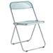 Ivy Bronx Lawrence Acrylic Folding Chair w/ Metal Frame Plastic/Resin in Green | 30 H x 19 W x 18.5 D in | Wayfair 190F765252ED4E43AFDD38715DE7D3D3