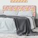 Dakota Fields Bethanye Panel Headboard Upholstered/Polyester in Pink/Yellow | 46 H x 62.5 W x 2 D in | Wayfair 9A441574452A46FCBE04308F87D51455