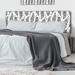 Dakota Fields Bianny Panel Headboard Upholstered/Polyester in Gray | 46 H x 62.5 W x 2 D in | Wayfair CDA09FFE487943209C6A3F889332CD63