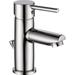 Delta Trinsic Single Hole Bathroom Faucet w/ Drain Assembly in Gray | Wayfair 559LF-GPM-PP