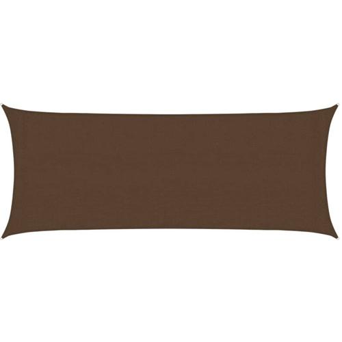 Sonnensegel,Sonnenschutzsegel 160 g/m² Braun 2×4,5 m hdpe vidaXL