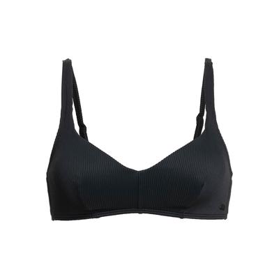 Triangel-Bikini-Top ROXY "Roxy Love The Sun Ray", Damen, Gr. M, Cup B, grau (anthrazit), 91% Nylon, 9% Elasthan, Bikini-Oberteile Image