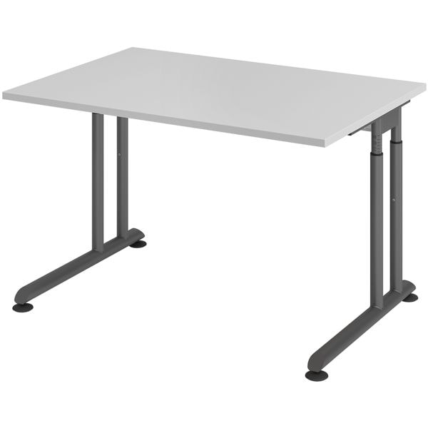 HAMMERBACHER Schreibtisch »Z-Line« 120 cm Gestell graphitfarben grau, 120x82x80 cm Image