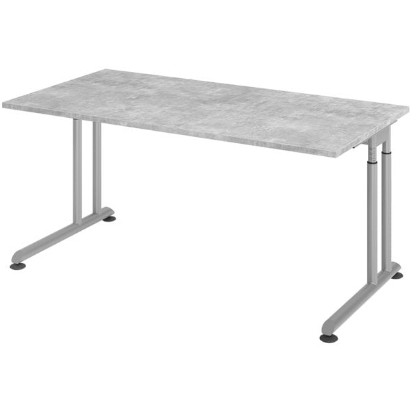 HAMMERBACHER Schreibtisch »Z-Line« 160 cm Gestell silberfarben grau, 160x82x80 cm