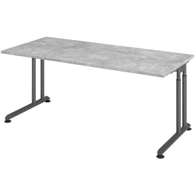 HAMMERBACHER Schreibtisch »Z-Line« 180 cm Gestell graphitfarben grau, 180x82x80 cm Image