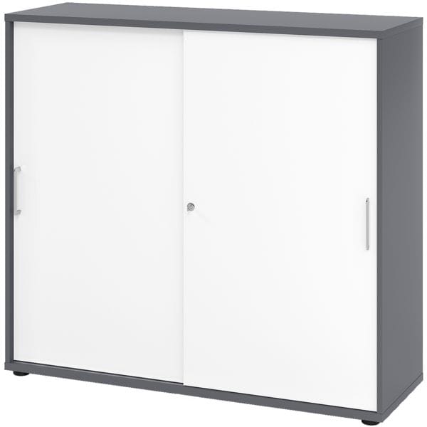 HAMMERBACHER Schiebetürenschrank »Z-Line« 3 OH grau, 120x110x40 cm