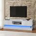 Entertainment Center TV Stand for Up to 55"TV with LED Lights