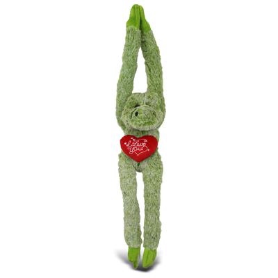 DolliBu I LOVE YOU Plush Hanging Alligator with Heart - 21 Inches