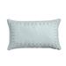 HiEnd Accents Stella Faux Silk Velvet Embroidered Lumbar Pillow, 14"x24"