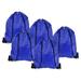 10Pcs 42x34cm Nylon Drawstring Backpack Cinch Storage Sack Sports Bags