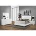 Coaster Furniture Felicity Glossy White 4-piece Panel Bedroom Set