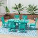 Polytrends Laguna 7-Piece Rectangular Poly Eco-Friendly All Weather Outdoor Dining Set