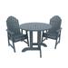 Highwood Commercial 3-Piece Muskoka Adirondack 36" Bistro Dining Set