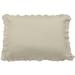 HiEnd Accents Lily Washed Linen Ruffled Dutch Euro Pillow, 27"x39"