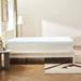 CHUN YI Memory Foam Gel Infused 3" Covered Cooling Mattress Topper - White