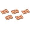 Heatsink Kit Pure Copper 14x9x3mm for IC MOS with Thermal Pads Pack of 5 - Gold Tone