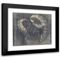 Samuel Jessurun de Mesquita 17x15 Black Modern Framed Museum Art Print Titled - Bladbegonia (1920)