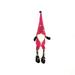 VerPetridure Christmas Hanging Leg Rudolph Doll Decoration Christmas Window Felt Cloth Faceless Doll Decoration Rose Red Christmas Hanging Legs Rudolph Doll Ornaments Christmas Window Faceless Doll O