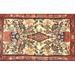Ahgly Company Indoor Rectangle Traditional Brown Red Medallion Area Rugs 8 x 10
