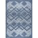 LaDole Rugs Geometric Modern Contemporary Area Rug - Durable Premium Carpet for Living Room Bedroom and Office - Blue 6x9 (6 7 x9 2 200cm x 280cm)