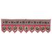 Stylo Culture Decorative Cotton Valances For Windows White Indian Embroidered Elephant Scarf Curtain Topper Bedroom Traditional Swag Curtain Door Hanging Toran | 36 x 10 Inches