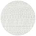SAFAVIEH Tulum Glen Moroccan Geometric Area Rug 6 7 x 6 7 Round Light Grey/Ivory