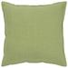 Rizzy Home Throw Pillow T05679 Lime Green Plain Single-Color 20 x 20 Square Down Filled