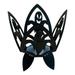 LYU Candle Container Creative Shape High Durability Corrosion Resistant Foldable Iron Bat Halloween Candlestick Photography Prop for Home