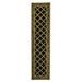 SAFAVIEH Chelsea Alecia Geometric Borders Wool Runner Rug Black/Gold 2 6 x 8